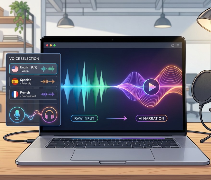 Upload, Analyze, Generate.